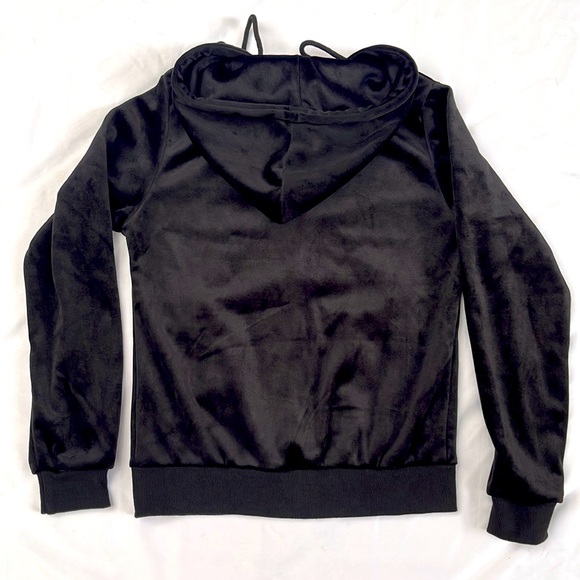 NWT velour black hooded crown embroidered trunk suit M - Picture 12 of 12